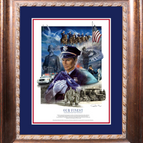 Framed Giclee Mat / White Policeman / No