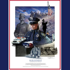 Giclee Mat / White Policewoman / No