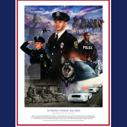 Police Artwork - 'Guardians of Peace'