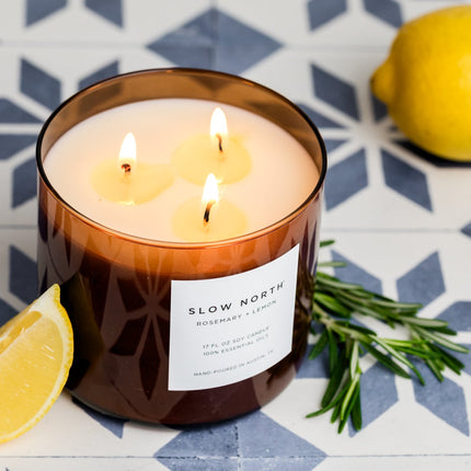 Rosemary + Lemon - Signature 3-Wick Candle
