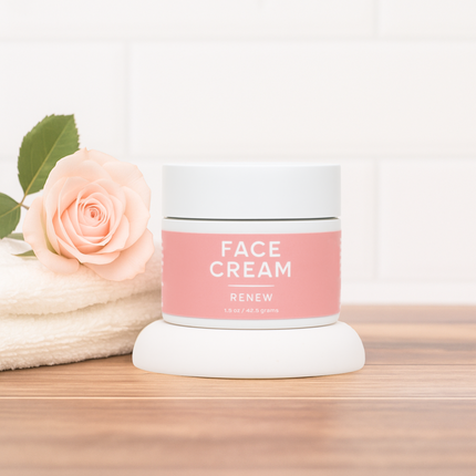 Renew face cream with collagen + hyaluronic acid