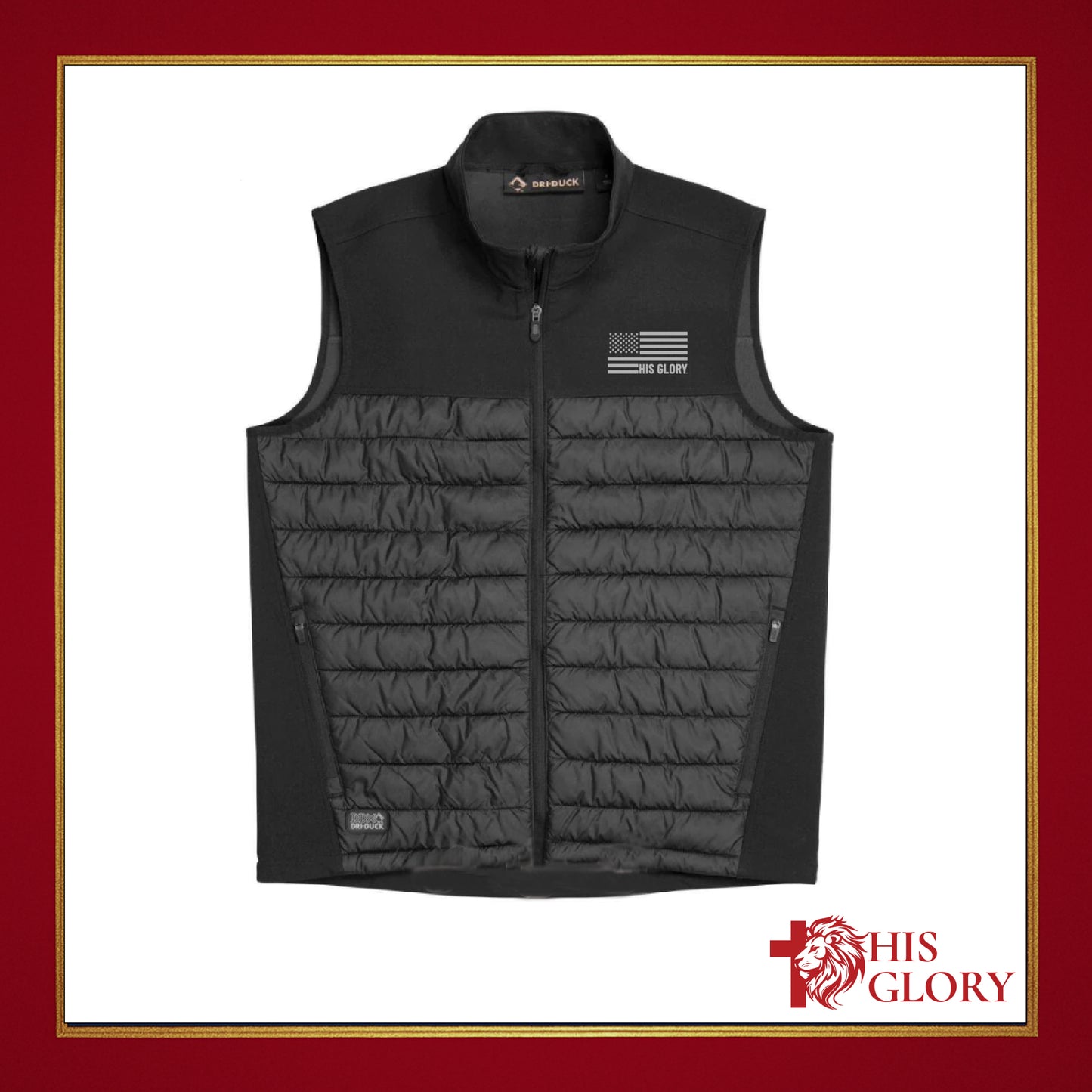 His Glory "Flag" Men's Insulated Puffer Vest