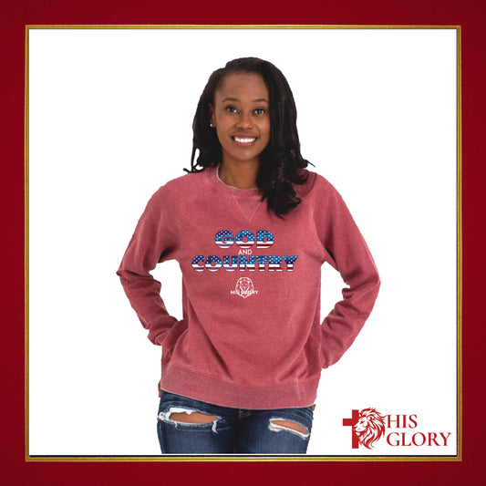 His Glory "God and Country" Unisex Sweatshirt