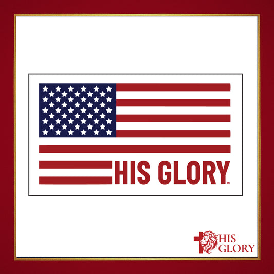 His Glory "Flag" Sticker