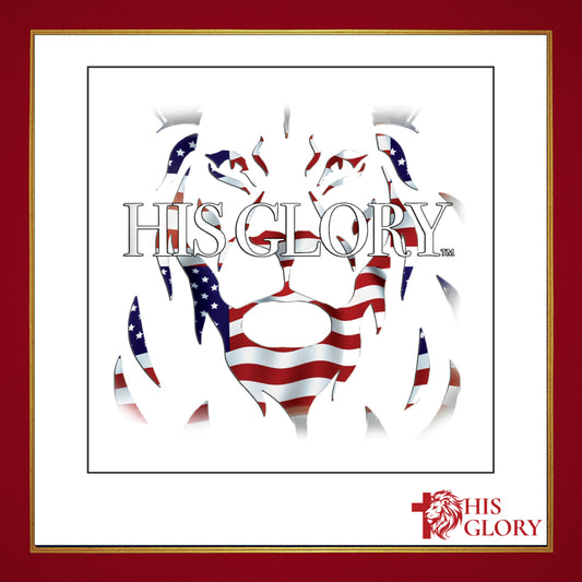His Glory "Lion Flag" Sticker