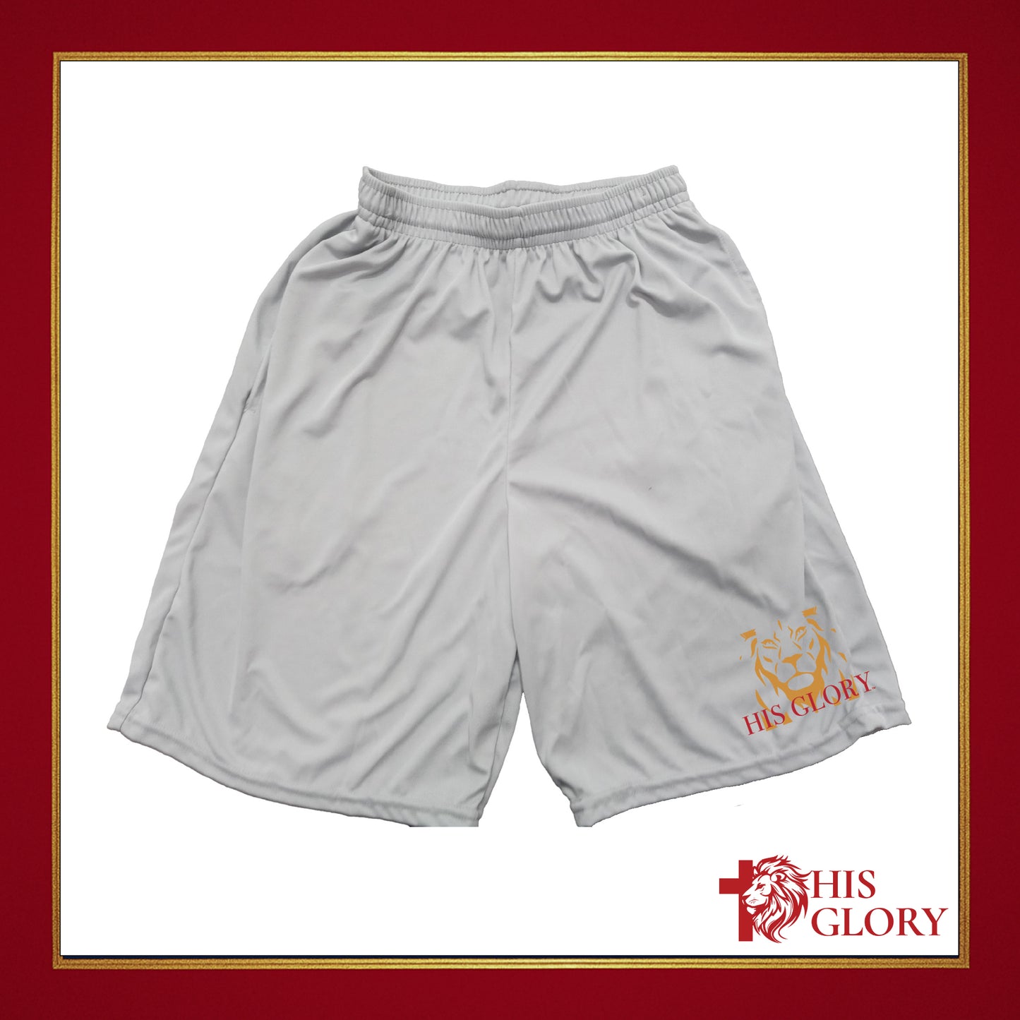 His Glory Embroidered Men's Athletic Shorts