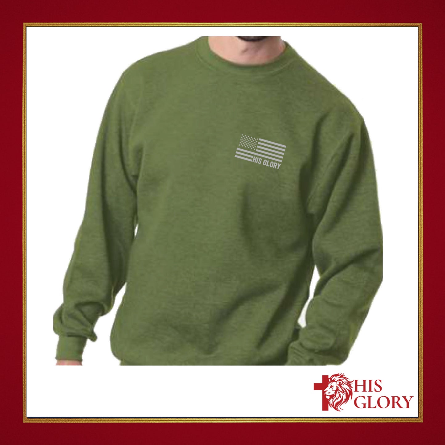 His Glory Embroidered Unisex Sweatshirt
