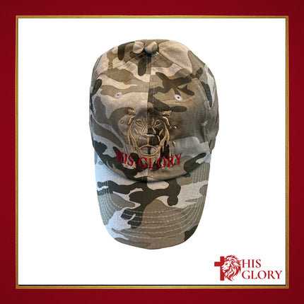 His Glory "Tan Camo Lion" Hat