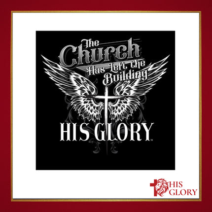 "The Church Has Left The Building" Sticker