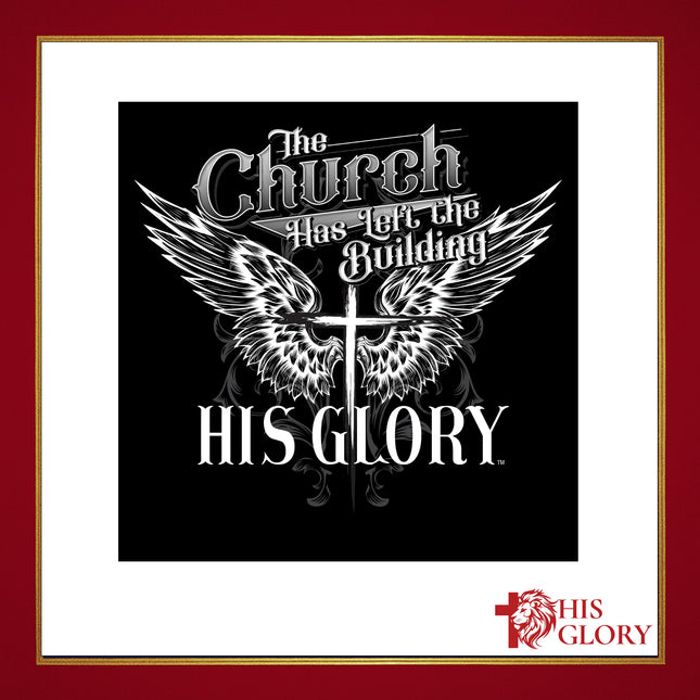 "The Church Has Left The Building" Sticker