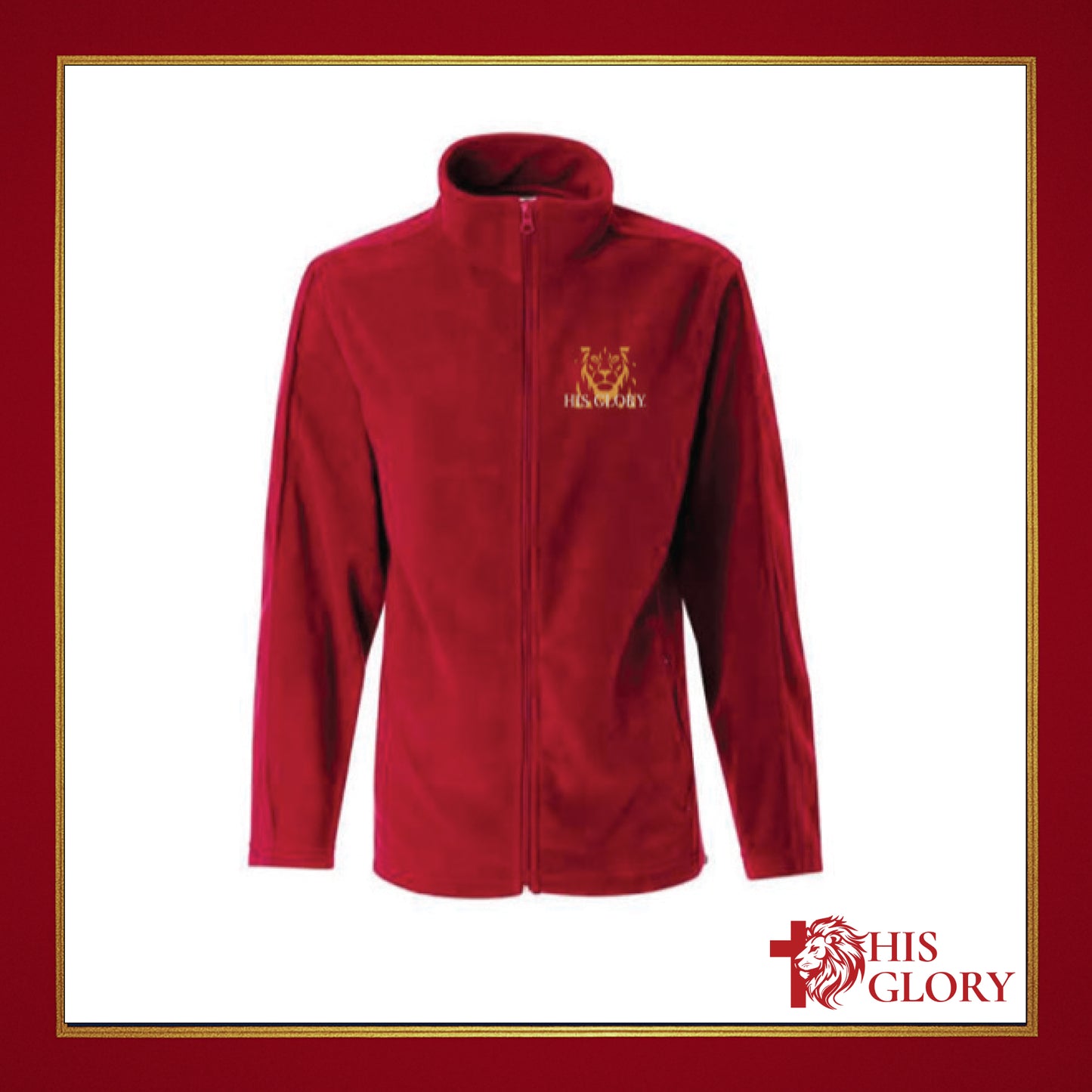His Glory "Lion" Embroidered Fleece Women's Jacket