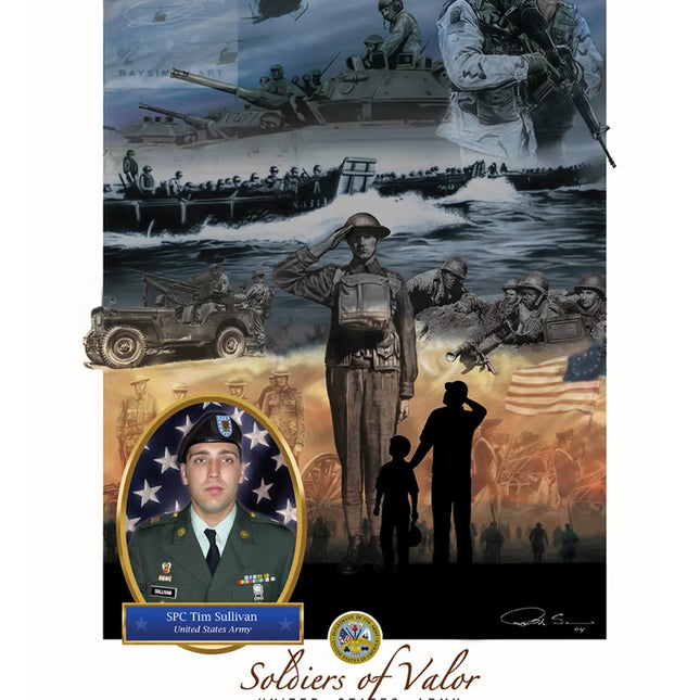 Army Artwork - 'Soldiers of Valor'