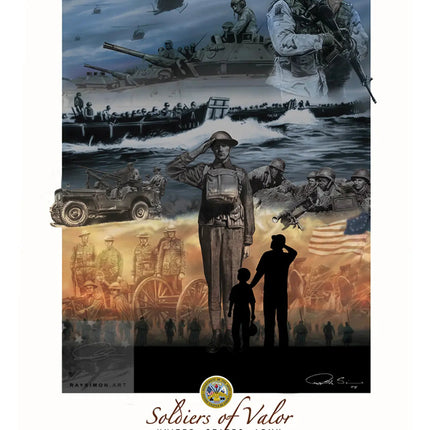 Army Artwork - 'Soldiers of Valor'
