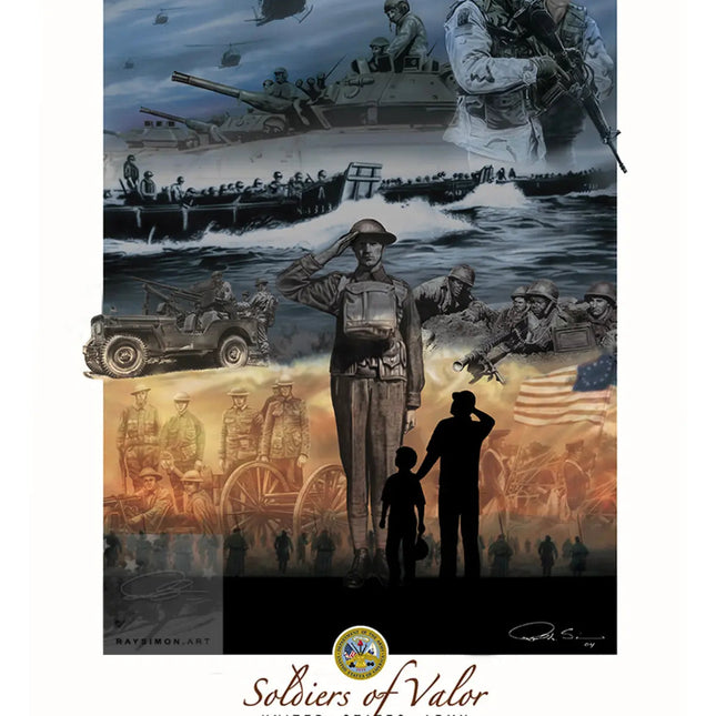 Army Artwork - 'Soldiers of Valor'