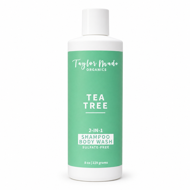 Tea Tree Organic Body Wash and Shampoo - fungal / candida