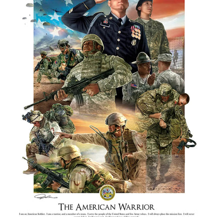 Army Artwork - 'The American Warrior'