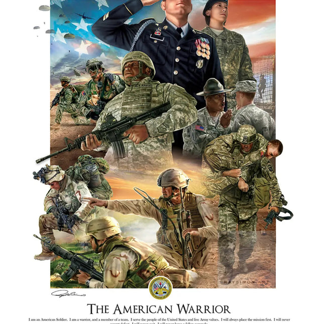 Army Artwork - 'The American Warrior'