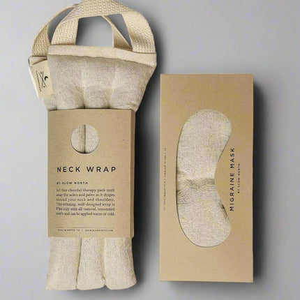 Eye Mask + Neck Wrap Bundle - Natural