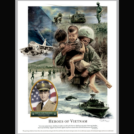 Vietnam War Artwork - 'Heroes of Vietnam'