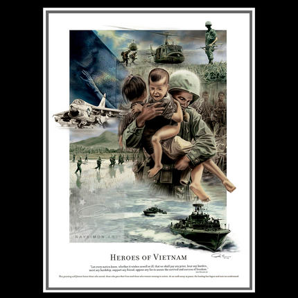 Vietnam War Artwork - 'Heroes of Vietnam'