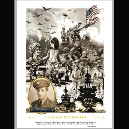 WWII Painting - 'A Nation Remembers'