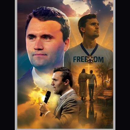 Charlie Kirk Painting - 'Eternal Voice of Freedom'
