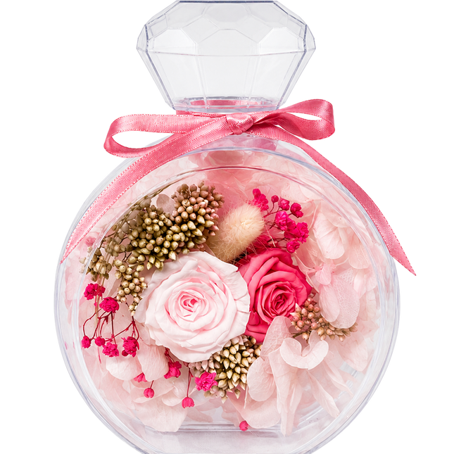 Lasting Flowers in a Perfume Bottle