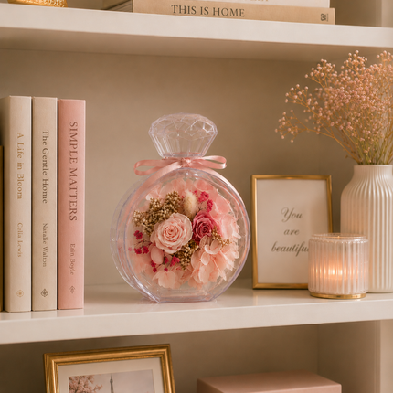 Lasting Flowers in a Perfume Bottle