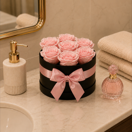 7 Lasting Roses in a Hatbox