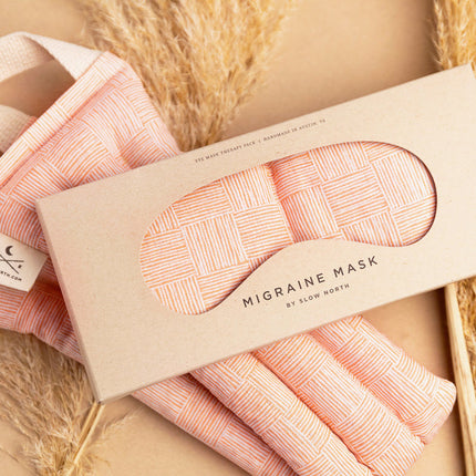 Eye Mask + Neck Wrap Bundle - Pink Pampas