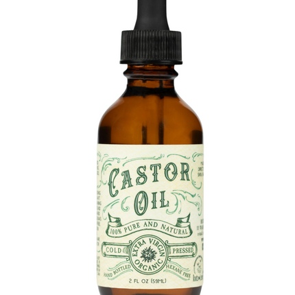 Organic Cold Pressed Hexane Free Castor Oil 2 oz