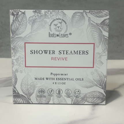 Shower Steamer & Bath Bomb - Revive / Peppermint