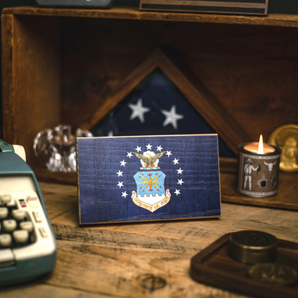 Collective - Air Force Wooden Desk Flag