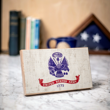 Collective - Army Wooden Desk Flag