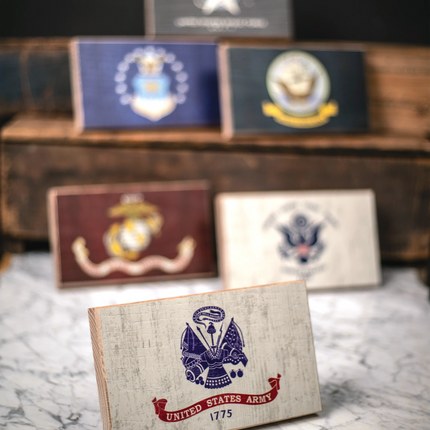 Collective - Army Wooden Desk Flag