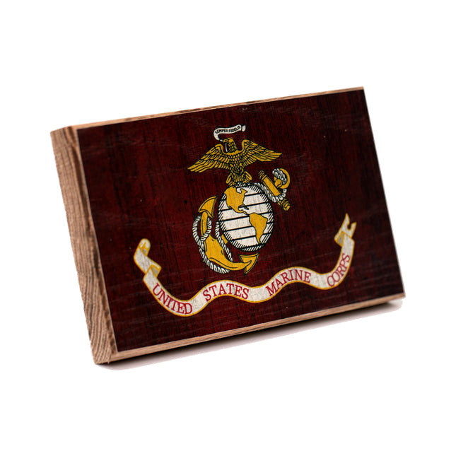 Collective - Marine Corps Wooden Desk Flag