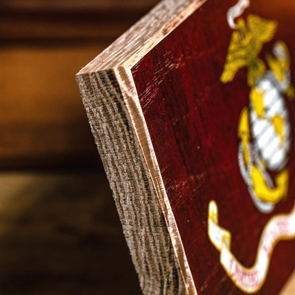 Collective - Marine Corps Wooden Desk Flag