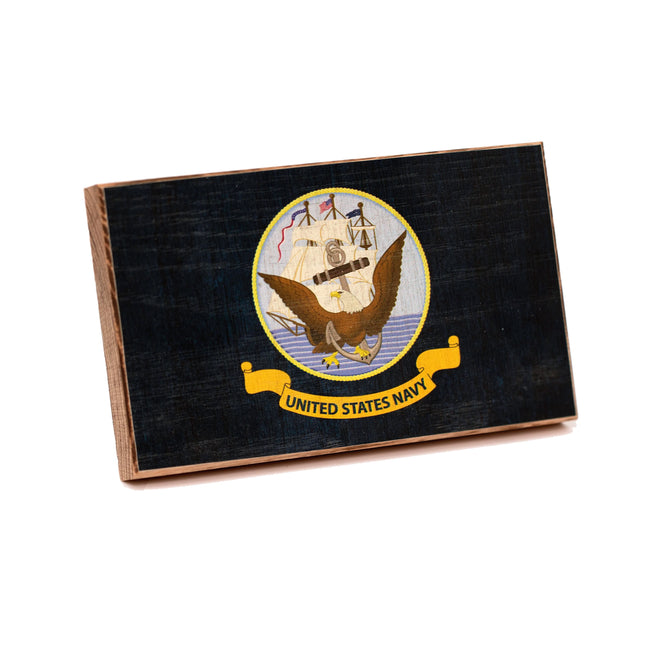 Collective - Navy Wooden Desk Flag