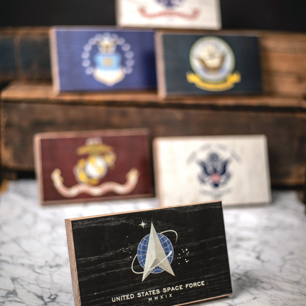 Collective - Space Force Wooden Desk Flag