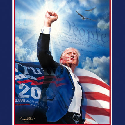 Donald Trump Painting - 'Fight, Fight, Fight'