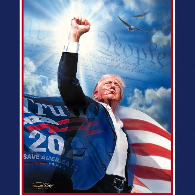 Donald Trump Painting - 'Fight, Fight, Fight'