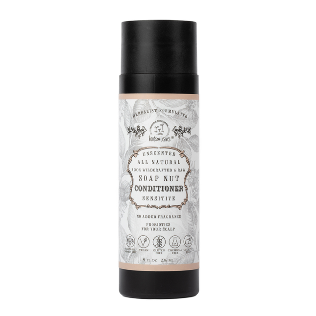 All Natural Soapnut CONDITIONER - UNSCENTED - wild fermented probiotics for your scalp