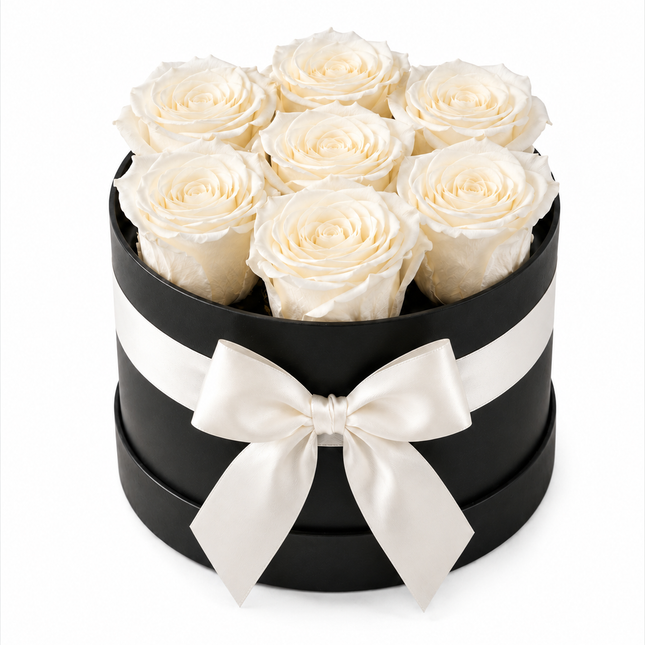 7 Lasting Roses in a Hatbox